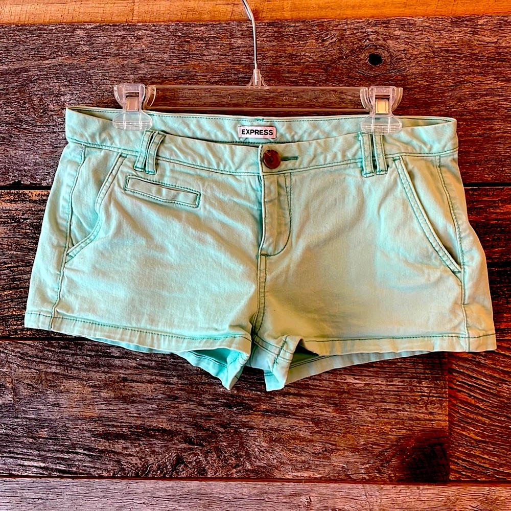Mint green Express shorts